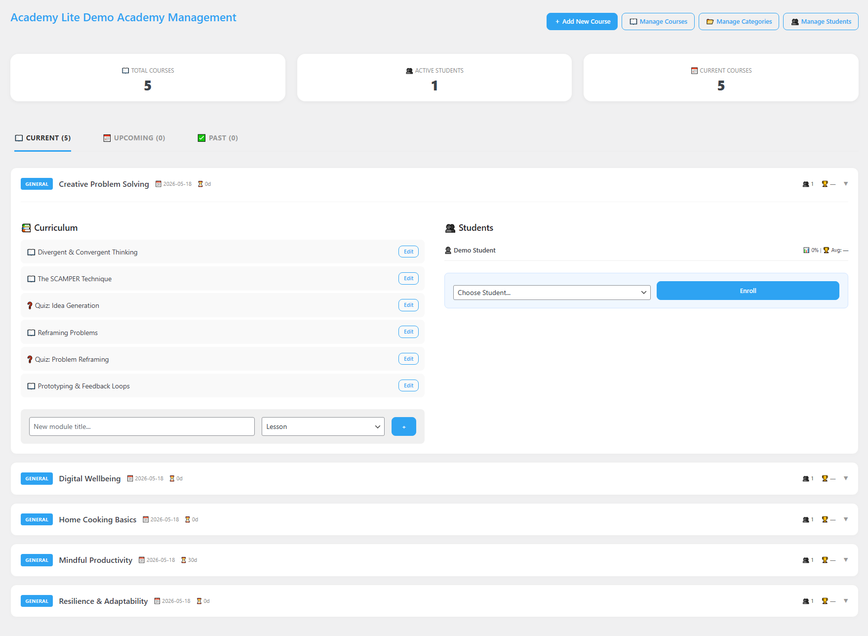 DiviPower Academy-Lite-admin-dashboard-open