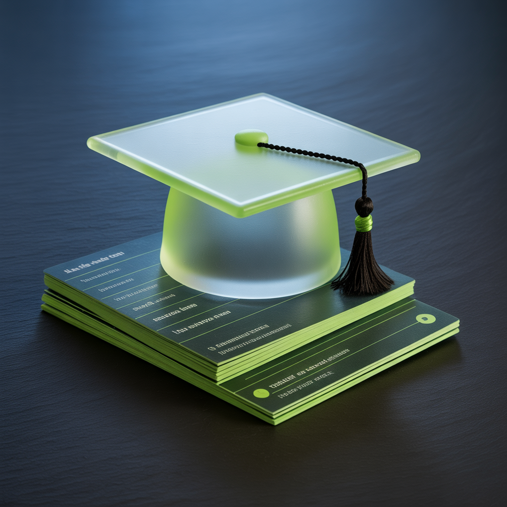 DiviPower Academy Pro Learning Management System - graduation cap on stack of tablets
